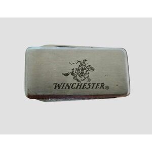 Winchester Money Clip Multi-Tool Mens OS Silver Stainless Steel Knife File